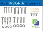 Tv Mounting Screws And Washers - Fits Any Insignia One Size, Black. Fixed Price $17.81.