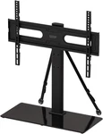Swiveling Stand For 40-75" Tvs, Heights, Glass Base, 99 Lbs Capacity. Fixed Price $183.99.