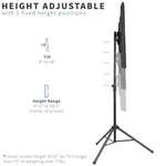 Vivo Black Tripod 37" To 75" Tv Display Floor Stand Height Adjustable Mount. Fixed Price $59.99.