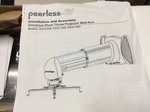 Peerless-av Universal Short Throw Projector Arm. Models: PSTA-600,PSTA-1200,1600. Fixed Price $215.89.