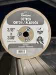 Roll Kingcord 644371 Cotton Twisted Rope Reel 3/8" X 300', White. Fixed Price $75.00.
