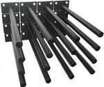 Black Solid Steel Floating Shelf Bracket Assorted Styles , Sizes. Fixed Price $23.97.