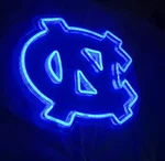 North Carolina Tar Heels Neon Sign 15" X 12" Wall Mount Led. Fixed Price $49.95.