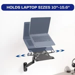 Vivo Universal Adjustable 10" 15.6" Single Laptop Pneumatic Arm Wall Mount. Fixed Price $59.99.