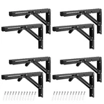 4 Pcs Folding Shelf Brackets 12 Inch Heavy Duty Collapsible. Fixed Price $38.55.