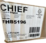 Chief FHB5196 Tv Mount Accessory, 2023, 4.1LB, Upc 41872175911, Batch U2009230. Fixed Price $100.00.