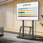 Strong Tv Stand Mobile Cart Mount With Shelves For Flat Panel 32-100" Hold 176LB. Fixed Price $149.96.