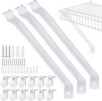 3-PACK 12-INCH Support Brackets For Wire Shelving Shelf 12INCH, White. Fixed Price $23.63.
