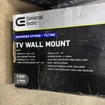 Commercial Electric Extend And Tilting Wall Mount For 42 In. To 90 Tvs. Fixed Price $32.99.