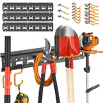 Unaikoo Garden Tool Organizer Wall Mount - Garage Storage And 48 Inch, Black. Fixed Price $56.99.