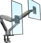 Nb North Bayou Dual Monitor Desk Mount Stand Full Motion Swivel Black. Fixed Price $59.60.