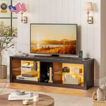 Bestier Stand With Power Outlets Storage Shelves Led Entertainment. Fixed Price $171.36.