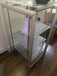 Rfiver HF1002 5-TIER Shelves Tv Stand Black. Fixed Price $50.00.