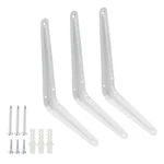 Hordion 12 Pack White Shelf Brackets 8 Inch, Heavy Duty Right Angle.... Fixed Price $17.60.