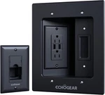 Echogear Tv Cord Hider For Wall Mounted With 2X Outlets & Black. Fixed Price $117.17.