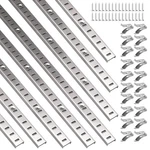 8 Pcs 36 Inch Shelf Pilaster With Clips, Adjustable Brackets Standard M.... Fixed Price $55.76.