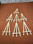 6" Mini Display Easel Natural Wood A-frame Artist Tripod Stand 7 Pack. Fixed Price $15.00.