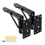 Folding Shelf Brackets Detachable 2 Pack Heavy Duty Wall Mou.... Fixed Price $65.19.