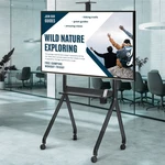 Tv Stand Flat Screen Mobile Carts Console W/mount For 42"-86" Universal. Fixed Price $310.99.