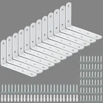Alise 12 Pack Floating Shelf Brackets,white Heavy Duty Corner Brace,st. Fixed Price $44.99.