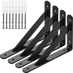 Heavy Duty Shelf Brackets, 8 X 5 Wall Mount Steel For Floatin.... Fixed Price $22.17.