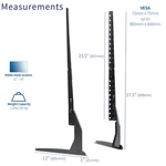 Vivo Universal Lcd Flat Screen Tv Table Top Stand Base Fits 22" 65" T.v.. Fixed Price $29.99.
