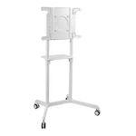 Interactive Display Stand Mobile Tv Flip Cart With Accessory Shelf. Fixed Price $299.99.