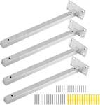 4 Pcs 16" Floating Shelf Stainless Steel Heavy Duty Black. Fixed Price $38.99.