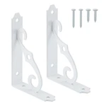 Home Master Hardware Decorative Shelf Brackets 5X3-1/2 Inch, White. Fixed Price $16.98.