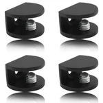 Litoexpe 8PCS Adjustable Frameless For 5-8MM Wood/glass, Matte Black. Fixed Price $12.38.