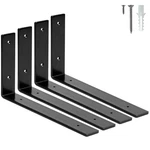 Elsker&home Shelf Brackets Inch, Pack Floating 12X6-4P, Black. Fixed Price $26.85.