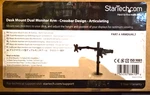 Startech Desk Mount Monitor - Crossbar Design Articulating ARMDUAL2. Fixed Price $5.10.