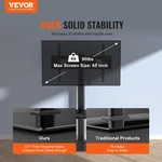 Stand Mount, Swivel Tall For 32 To 65 Inch Tvs, Living Room. Fixed Price $84.99.