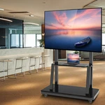 Solid Mobile Tv Trolley Rolling Floor Stand Mount Universal Flat Panel 40-100. Fixed Price $149.93.
