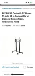 10 Pieces Peerless SR598 Flat Panel Cart For 55" To 98" Displays, Black - "new". Fixed Price $875.00.