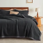 Bedsure Black Quilts King Size - Bedding Set Bedspread Coverlet. Fixed Price $128.00.
