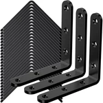 Wenquit 25PCS Black Angle Brackets 4X Heavy Duty Corner Brace Metal. Fixed Price $42.23.