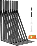 8-PACK 18-INCH Heavy Duty Wall Shelf Bracket With 90 Degree Triangle, 250LBS Max. Fixed Price $72.34.
