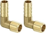 Uxcell Brass Hose Barbed Elbow Fitting 2PCS 3/8" 1/4". Fixed Price $10.83.