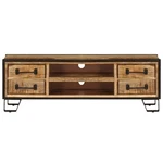 Tv Stand Unit Sideboard Console With Drawers Solid Mango Wood Vidaxl. Fixed Price $211.99.