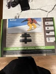 Qualgear QG-DB-002-BLK Universal Dual Shelf Wall Mount Temperd Glass Shelves New. Fixed Price $10.00.
