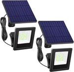 Super Bright 2 Pack Solar Wall Mount Lights - Waterproof Dusk To Dawn Security. Fixed Price $99.99.