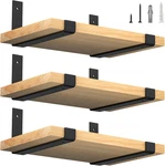 Luckin 8 Inch Wall Shelf Brackets (fit 7.25" Board) 4-PACK, Heavy Duty Black Iro. Fixed Price $28.09.