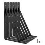 Home Master Hardware 12X8 Black Metal Heavy Duty Shelf Brackets 600LBS Support. Fixed Price $57.97.