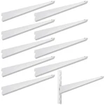10 Pack Adjustable Shelf Brackets For Double Track System Closet Organization.... Fixed Price $57.52.