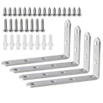 Alise Floating Shelf Brackets,l For Shelves 5X3 Inch, Brushed Nickel. Fixed Price $14.82.