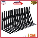 Neodrop 16-PACK 12 Inch Heavy Duty Shelf Brackets, Large Wall For Garage. Fixed Price $48.64.