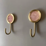 2 Pcs Blossom Pink Solid Brass Decorative Wall Hook Self Adhesive Mount. Fixed Price $33.02.