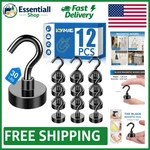 30LBS Ceiling & Fridge Magnetic Hooks - Set Of 12 For Maximum Holding Power. Fixed Price $9.89.