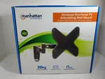 Manhattan 423755 13"- 42" Double Arm Articulating Tv Mount Aluminum(up To 44LBS). Fixed Price $19.76.